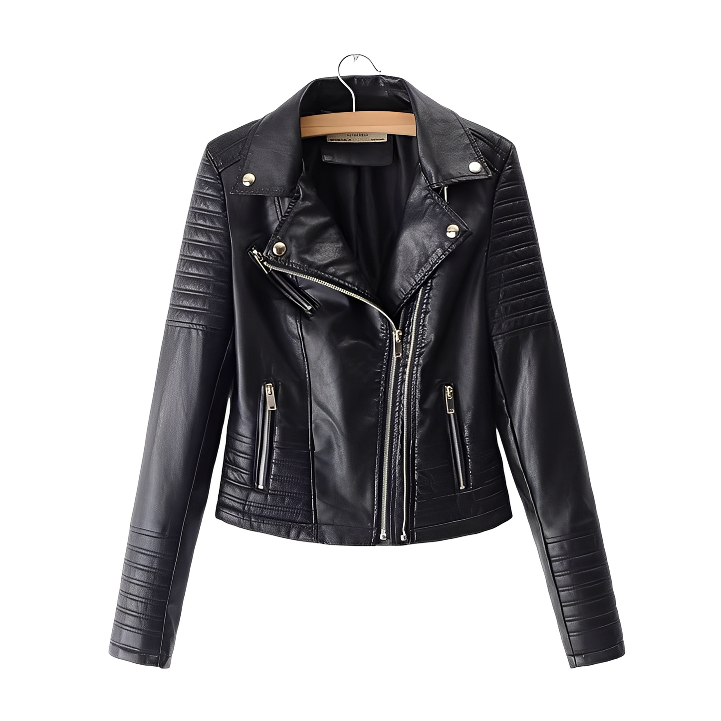 Chic Leather Coats Women Slim Fit Design