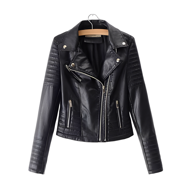 Chic Leather Coats Women Slim Fit Design