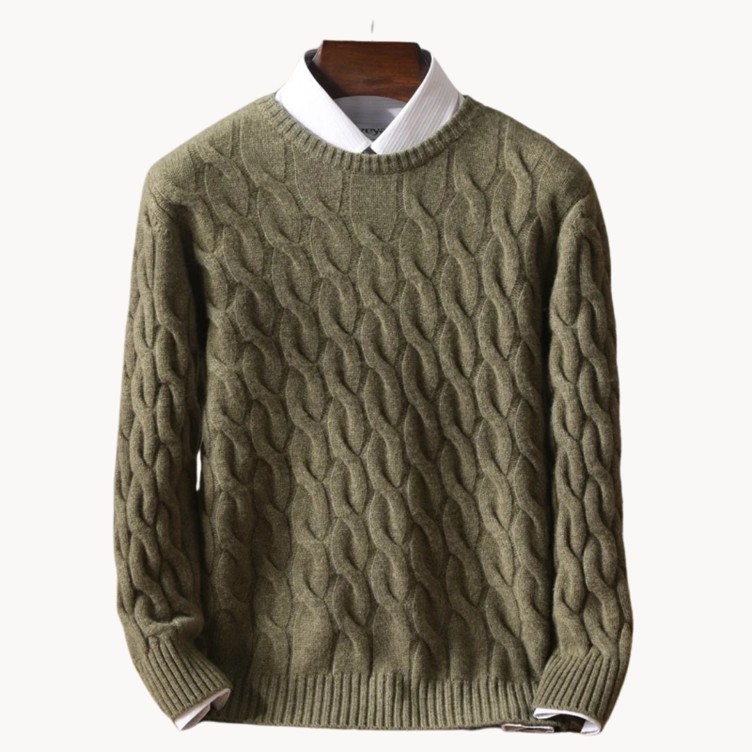 Herren Pullover Merinowolle Weich Luxus Qualität - IdealeKleiden