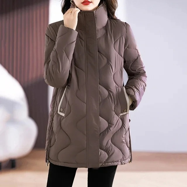 Damen Winterjacke LangÄrmelig Warm - IdealeKleiden