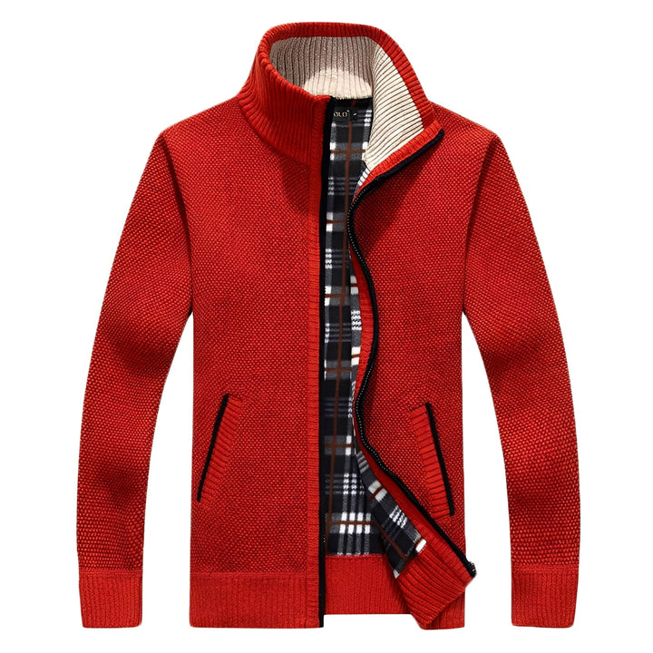 Stylischer Herren Cardigan Weich Fleece - IdealeKleiden
