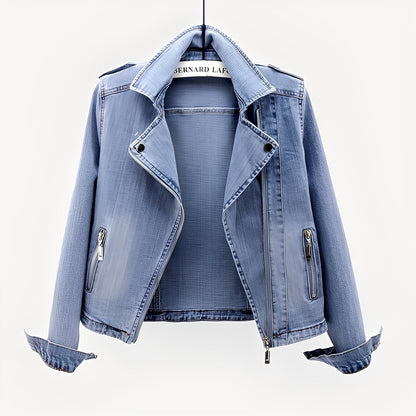 Elegant Women's Denim Jacket Classic Design