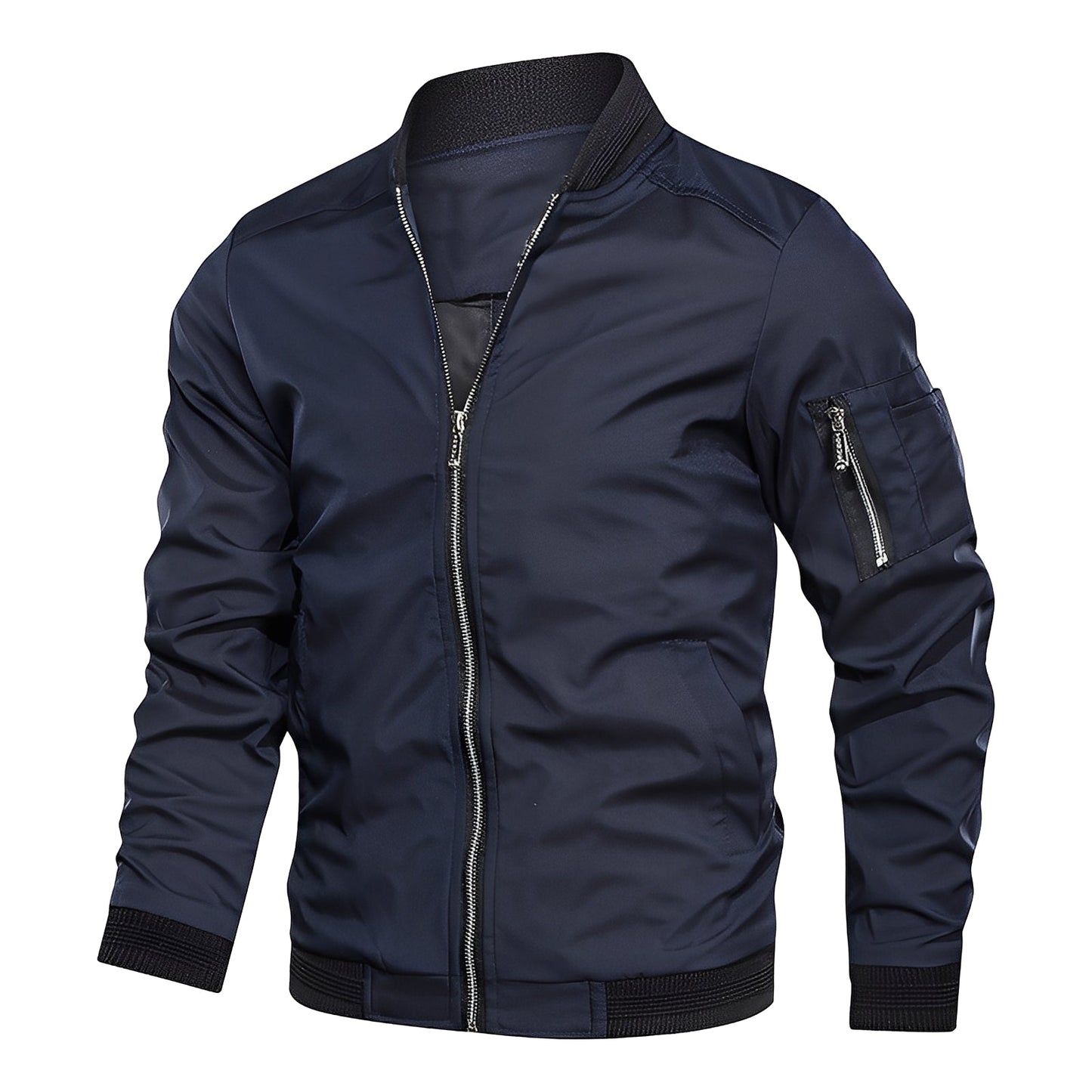 Stylish Men's Bomber Jacket Sporty Modern
