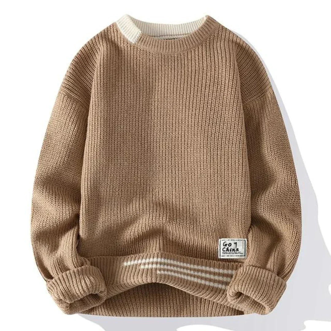 Weicher Strickpullover Herren Casual - IdealeKleiden
