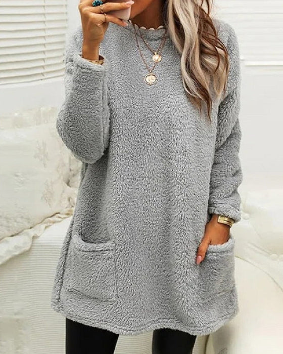 Damen Pullover Weich Winterlich Eleganter Stil - IdealeKleiden