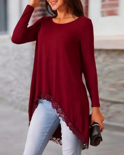 Stylish Long-Sleeve Mesh Top Trend