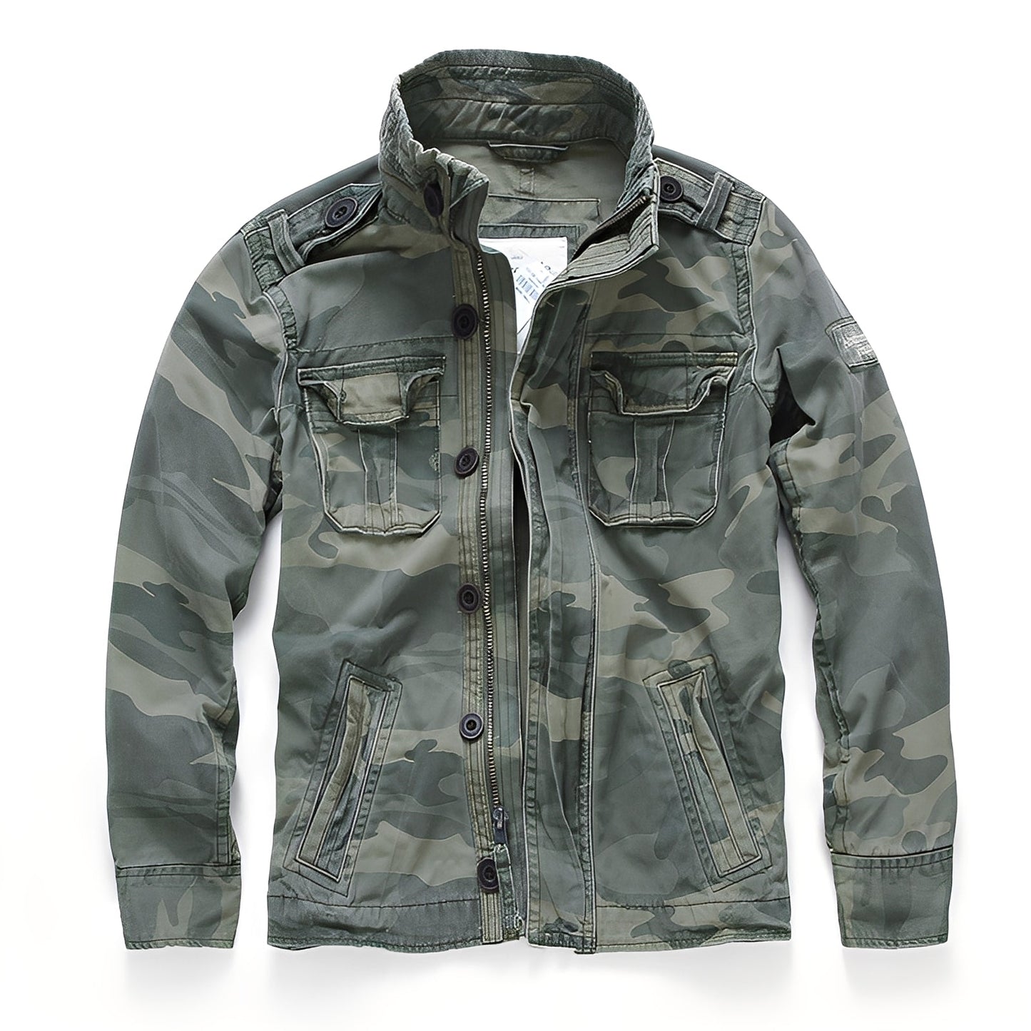 Men's Classic Denim Jacket with Pockets
