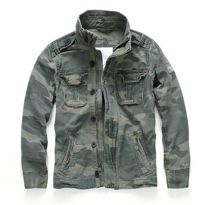 Men's Classic Denim Jacket with Pockets