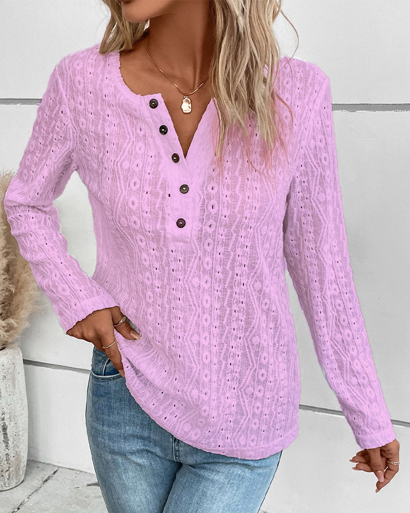 Trendy top Cut-out design