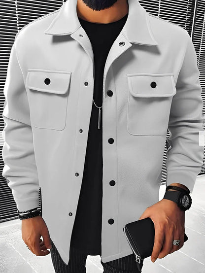 Men's Blazer Elegant Lapel Pockets