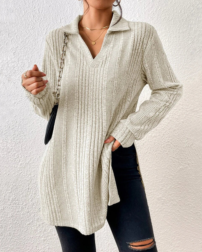 Elegant women's top with lapels