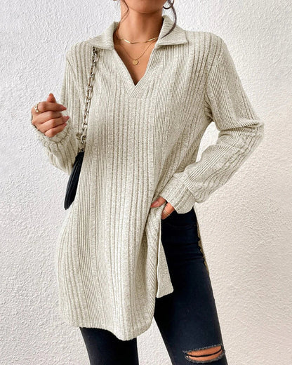 Elegant women's top with lapels