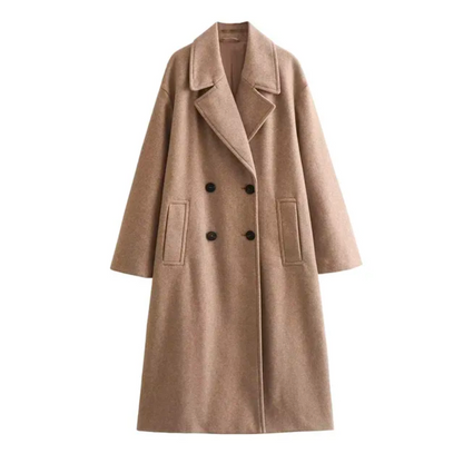Elegant winter coat women's scarf