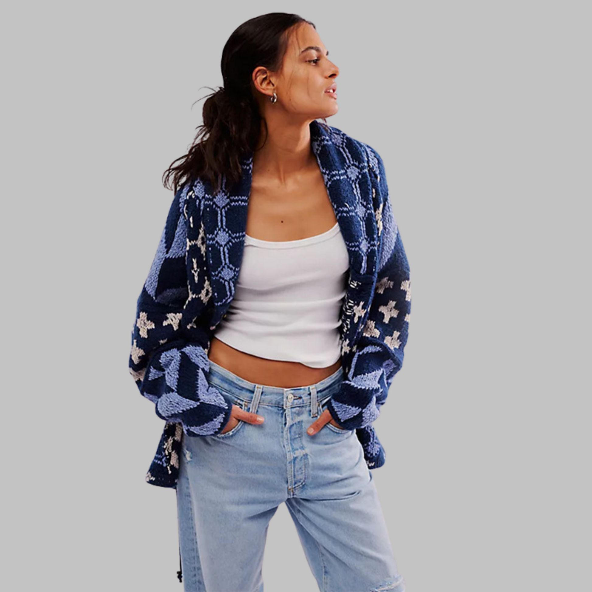 Stylische Strickjacke Damen Elegante - IdealeKleiden