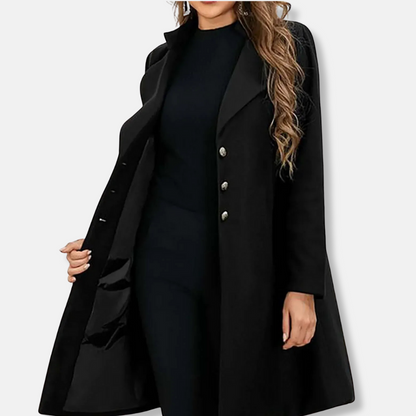 Women's Wool Slim Fit Mid-Length Coat