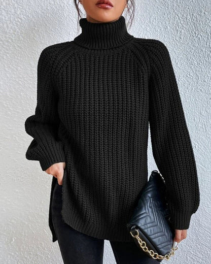 Women's Sweater Autumn Turtleneck Generous