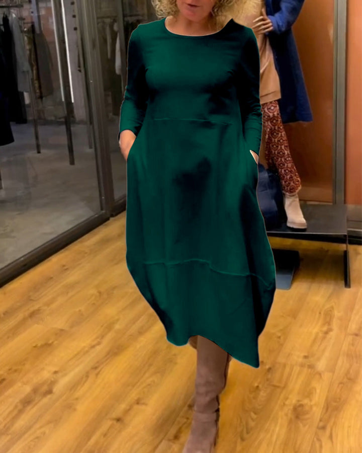 Elegant Solid Color Women&
