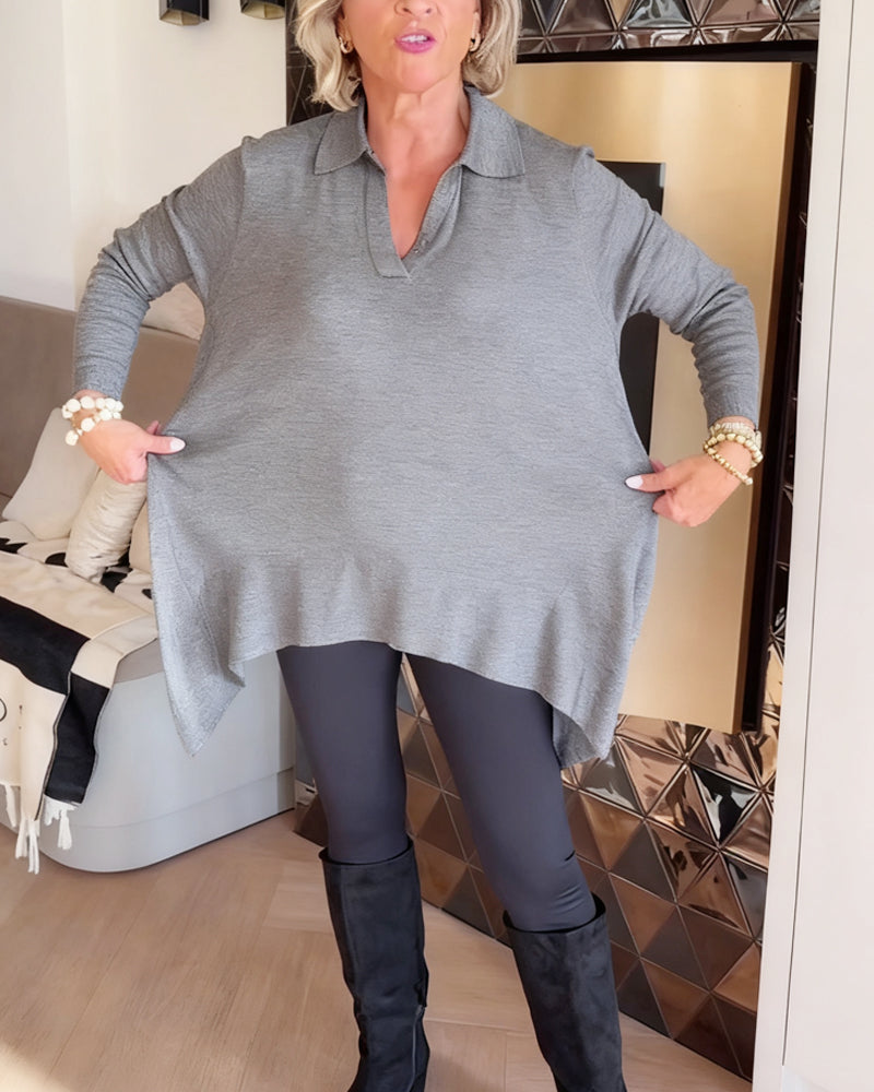 Elegant Blouse Long-Sleeve Top