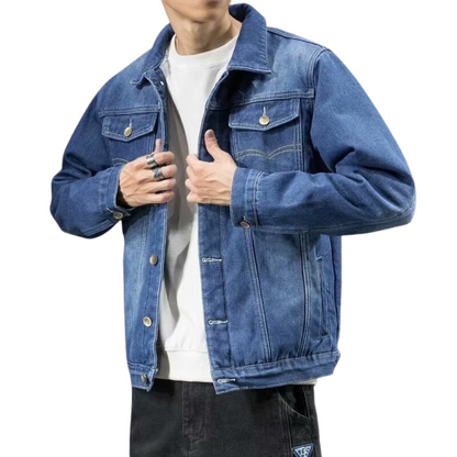 Men's Winter Jacket Denim Warm