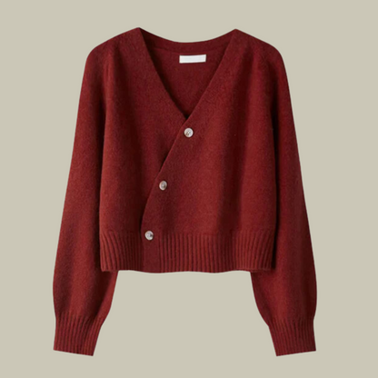 Women's Merino Wool Cardigan Soft V-Neck