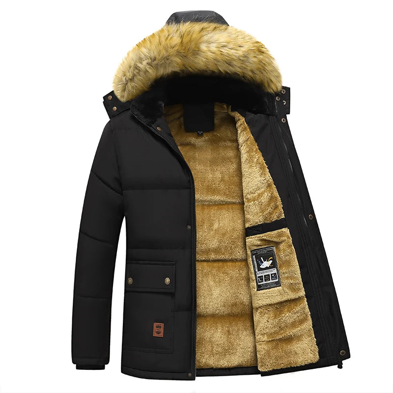 Men's Warm Winter Parka Jacket