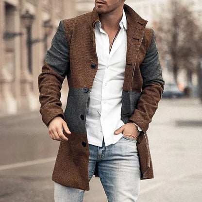 Stylish Men's Coat Warm Elegant