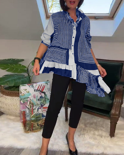 Unique Shirt with Colorful Patchwork Design
