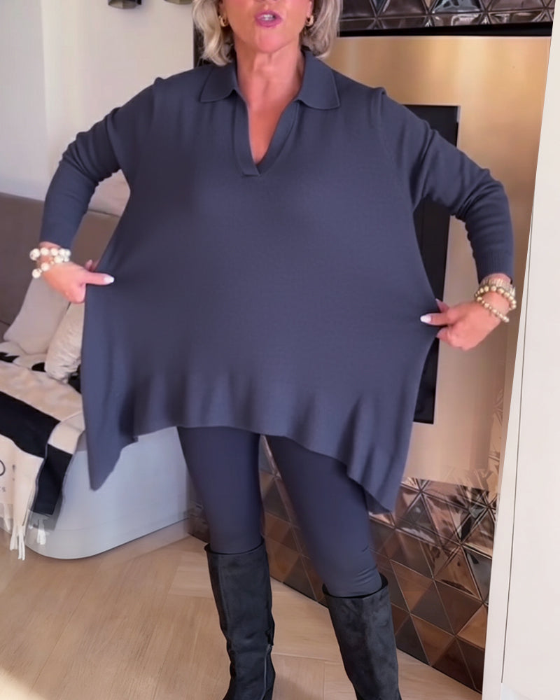 Elegant Blouse Long-Sleeve Top