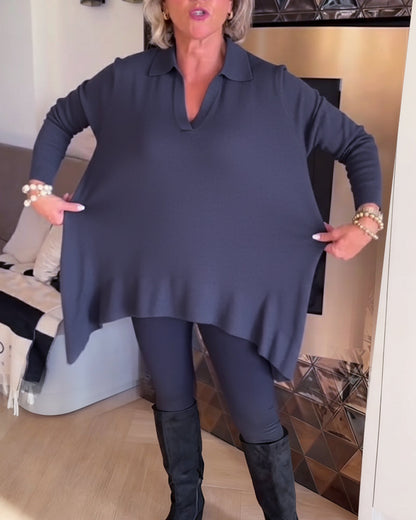 Elegant Blouse Long-Sleeve Top