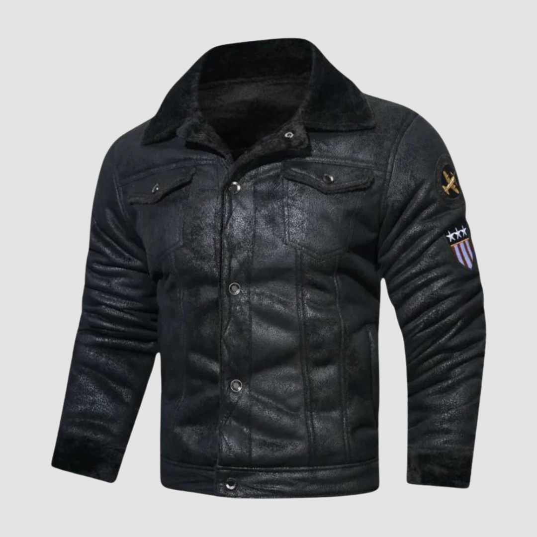 Winterjacke Bomber Style Fleece gefüttert - IdealeKleiden