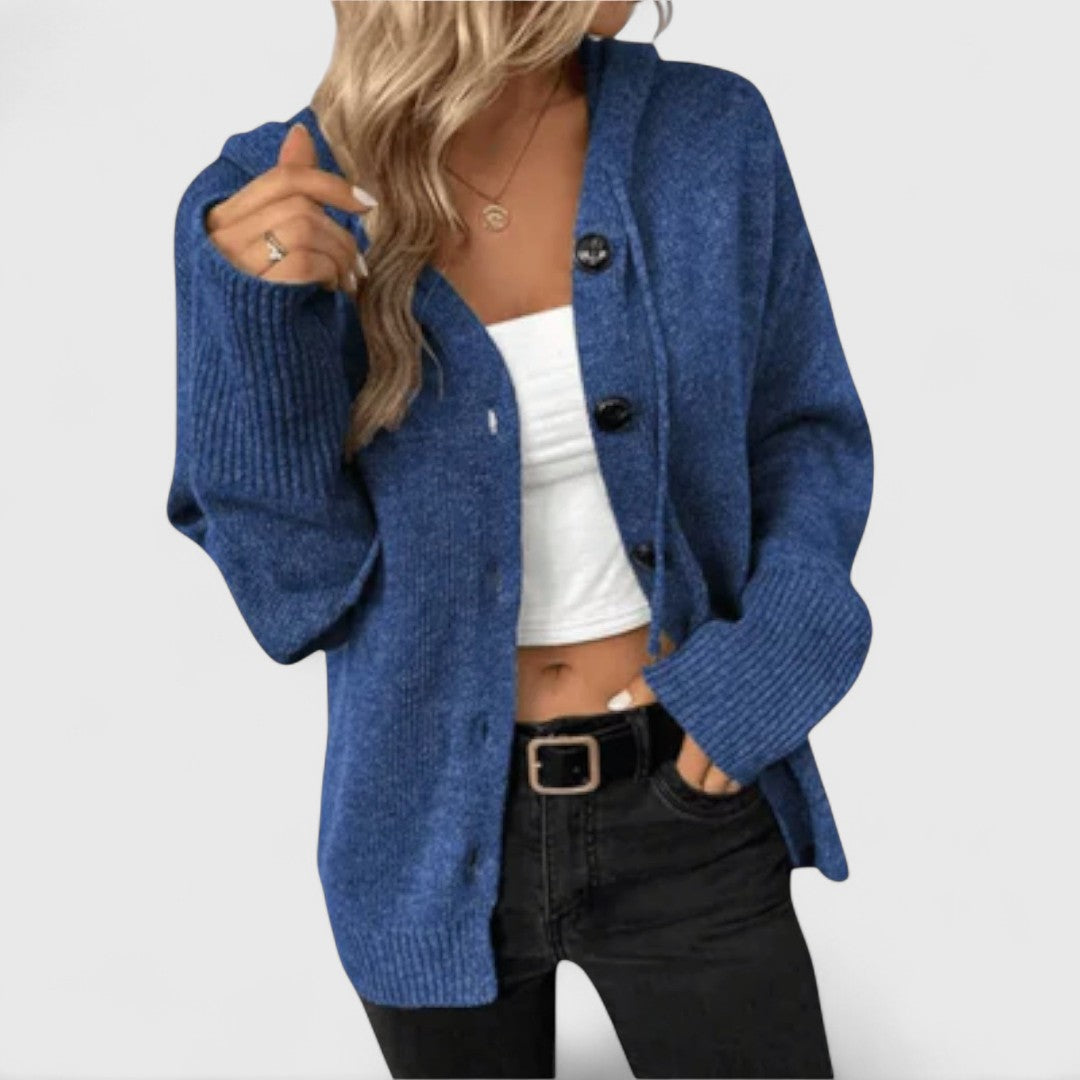 Elegant Cardigan Women Classic Buttons