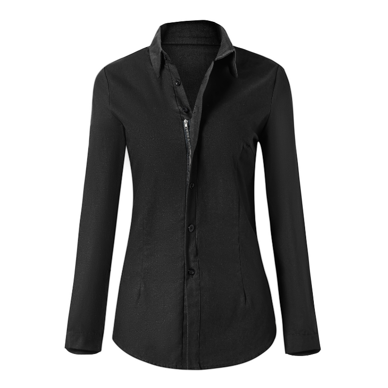 Elegant Women's Blouse Long-Sleeved Classic