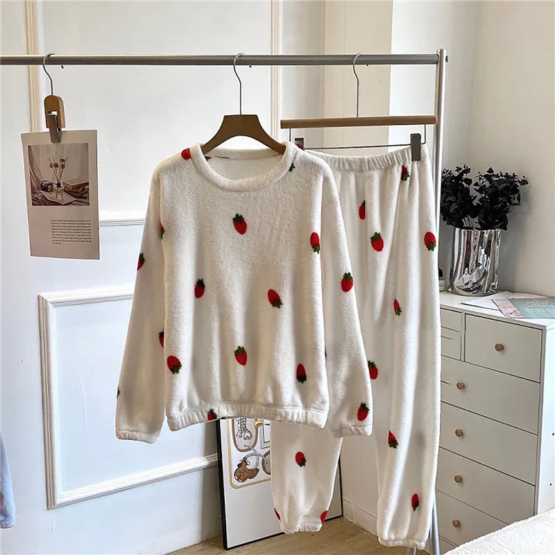 Weiche Fleece Schlafanzüge Damen - Warm & Bequem - IdealeKleiden