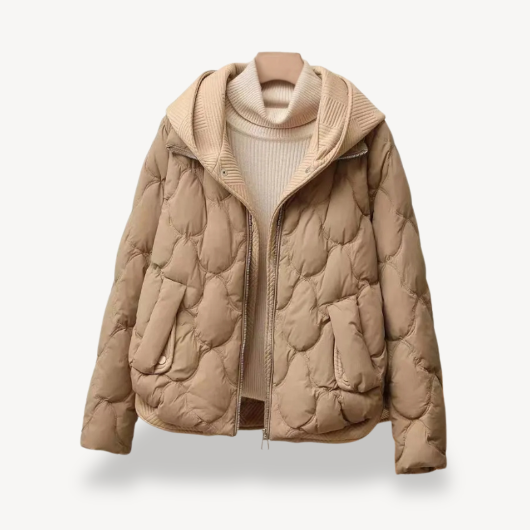 Women's Warm Hooded Quilted Winter Jacket
