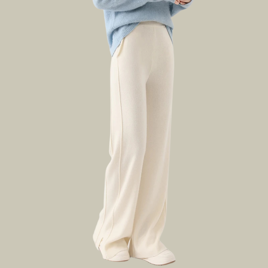 Comfortable Women's Knitted Trousers Loose Fit