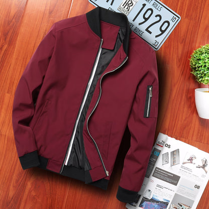 Stylish Men's Bomber Jacket Modern Design