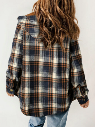 Checked Men's Flannel Jacket Winter