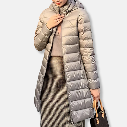 Warm Winter Jacket Nylon Puffer Jacket With Hood