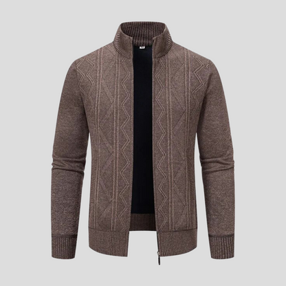Stylish men's jacket with check pattern