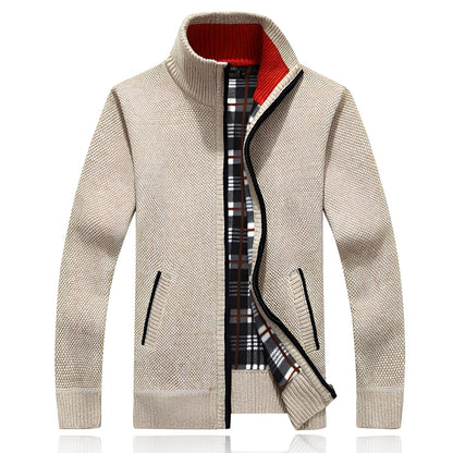 Practical Warm Fleece Leisure Jacket for Men