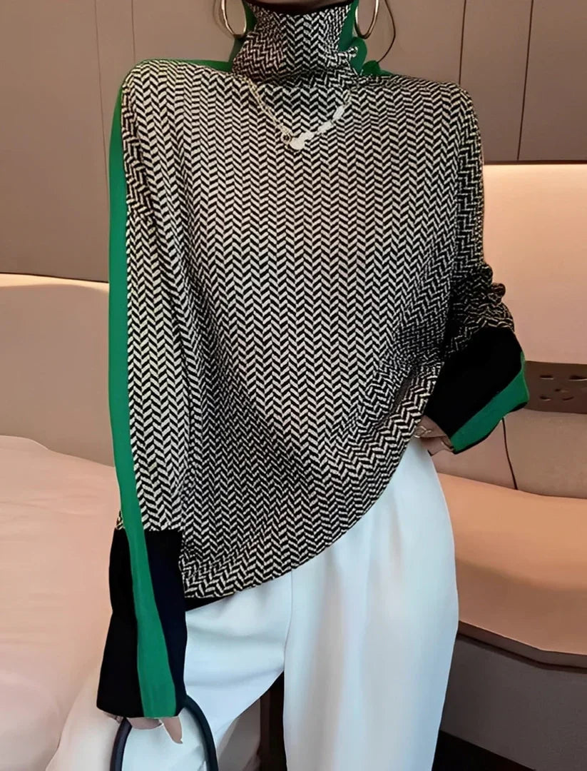 Women's Modern Knitted Turtleneck Sweater