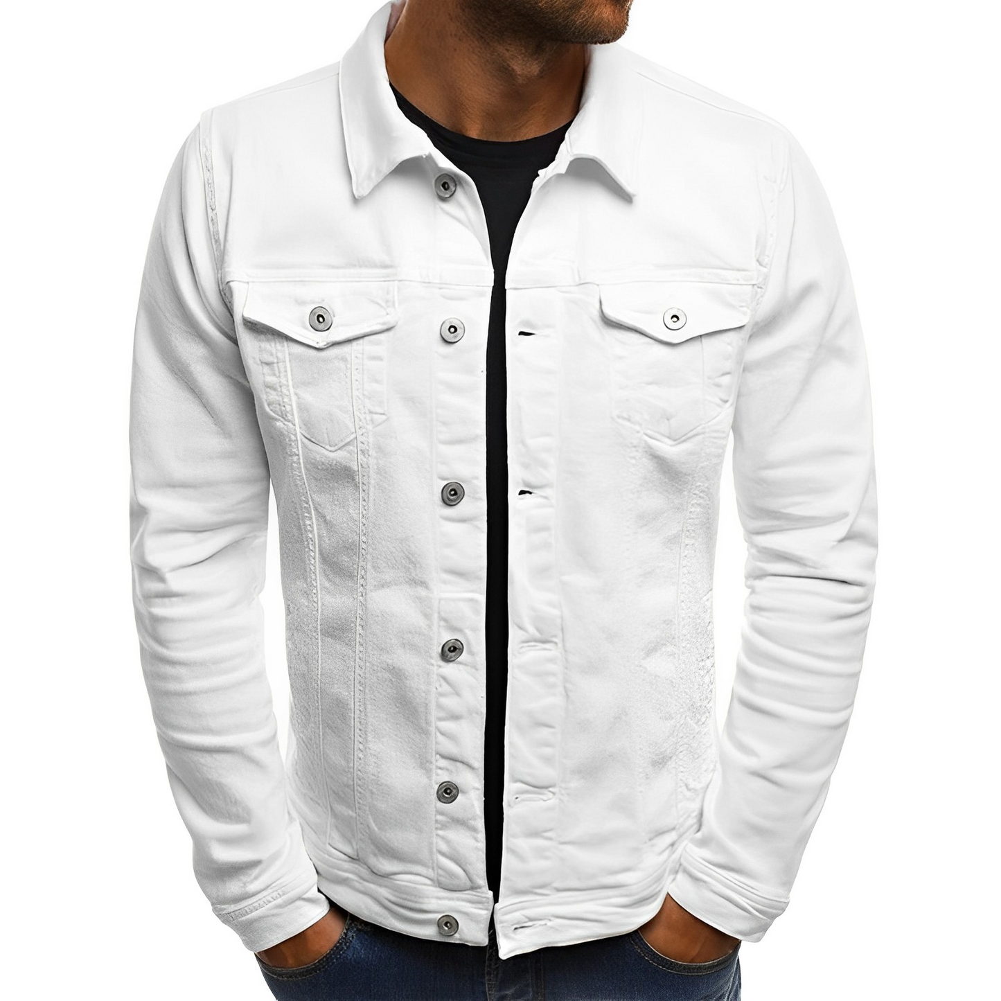 Men's Summer Jacket Jeans Blue Cool