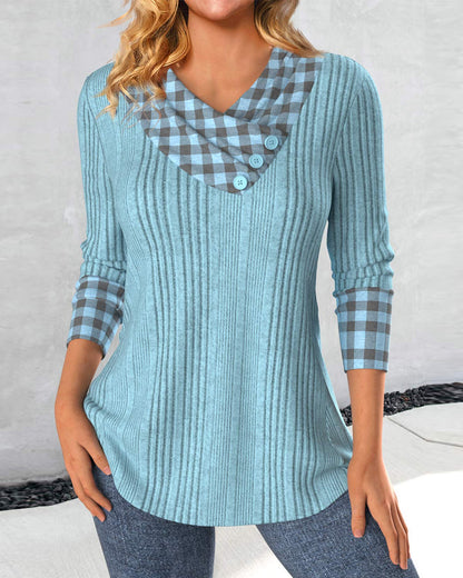 Elegant Women's Dress Simple Buttons