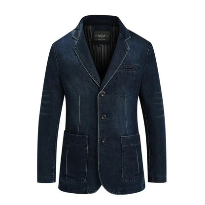 Men's Denim Blazer Modern Cotton