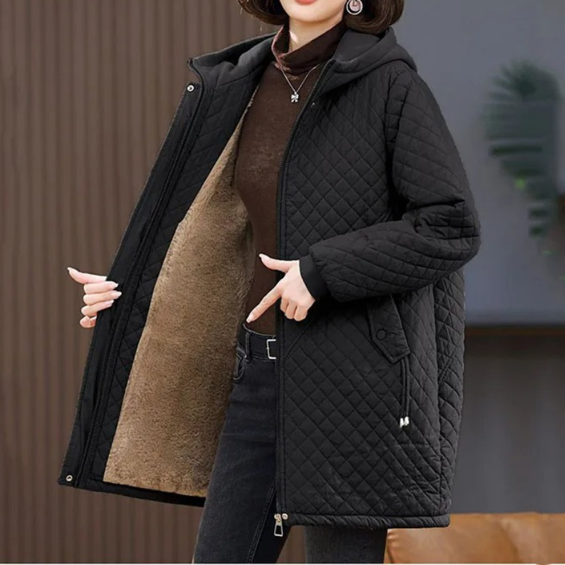 Warm Fleece Jacket Autumn Winter Plain Coloured