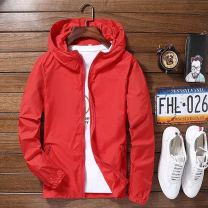 Stylische Herren-Jacke mit Kapuze - IdealeKleiden