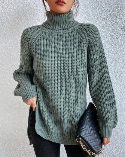 Women's Sweater Autumn Turtleneck Generous