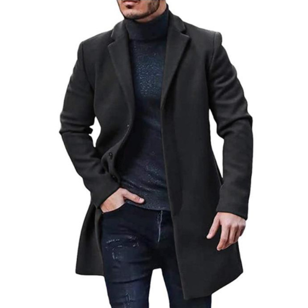 Men's Wool Coat Warm Elegant