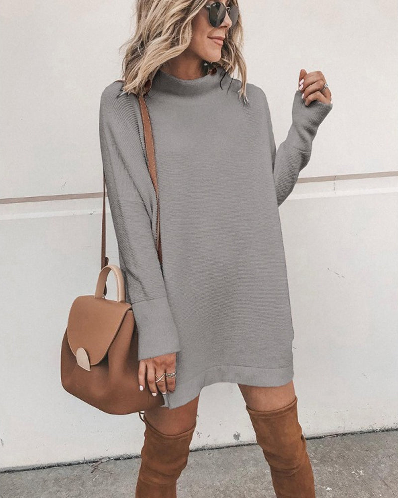 Casual Women's Turtleneck Dress