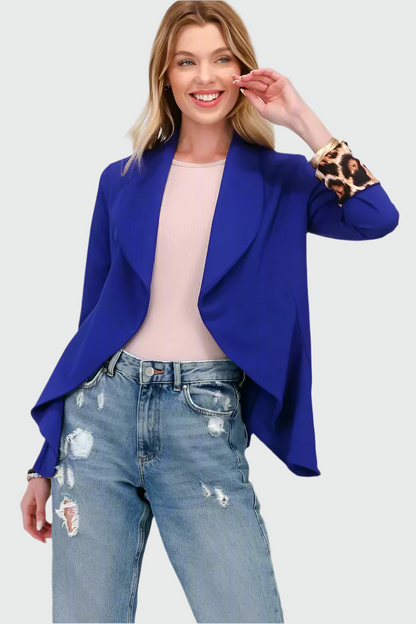 Stylish blazer with panther print